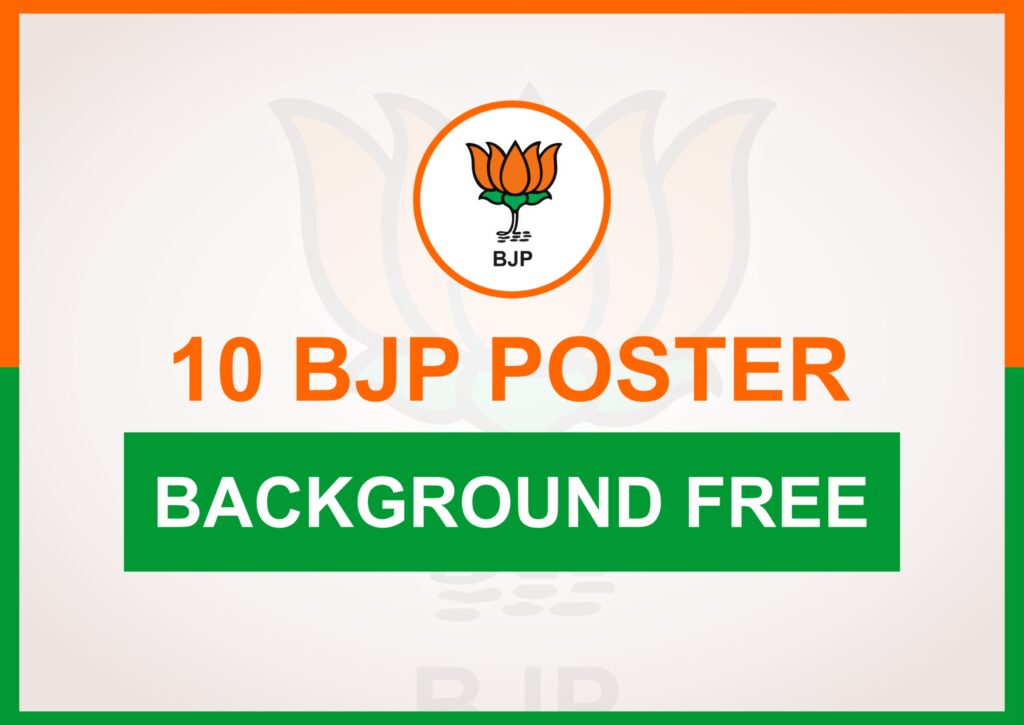 10 BJP Poster Background Free ​